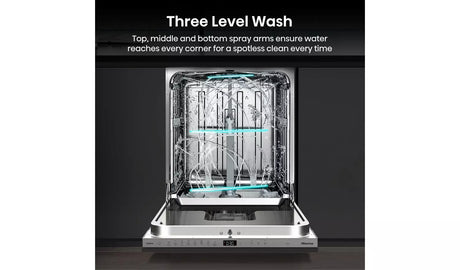 Hisense HV673A60UK (42) Full-Size Fully Integrated Dishwasher with Top Cutlery Tray - A Rated - (Ex Display) - HW182142