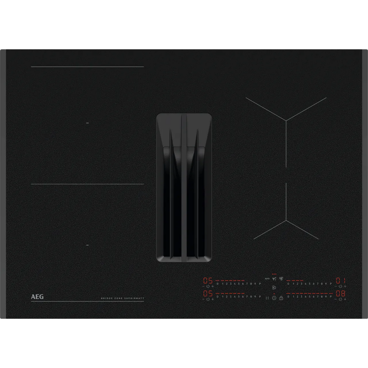 AEG SaphirMatt® TCH74B01FZ (61) 71cm 4 Zone Induction Hob with Venting Extraction in Matt Black - A+ Rated - (Tatty Box) - HW182361 - MANAGERS SPECIAL PRICE £1'119.20