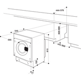 Hotpoint BI WMHG 71483 UK N (50) 7KG 1400RPM Integrated Washing Machine - (Blemished) - HW182450