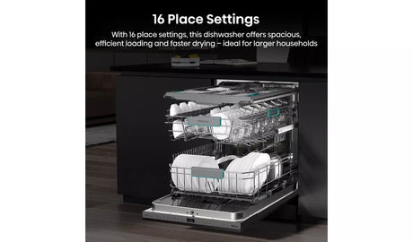 Hisense HV673A60UK (42) Full-Size Fully Integrated Dishwasher with Top Cutlery Tray - A Rated - (Ex Display) - HW182142