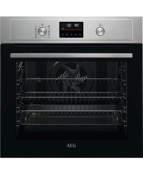 AEG 3000 Series BPX535061M (07) Pyrolytic Self Cleaning 72L Single Oven in Stainless Steel HW182107