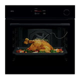 AEG NBR7P731SB (43) 7000 MealAssist Built in Single Oven with SteamCrisp and Pyrolytic Self Cleaning - A++ Rated - (Ex Display) - HW182643