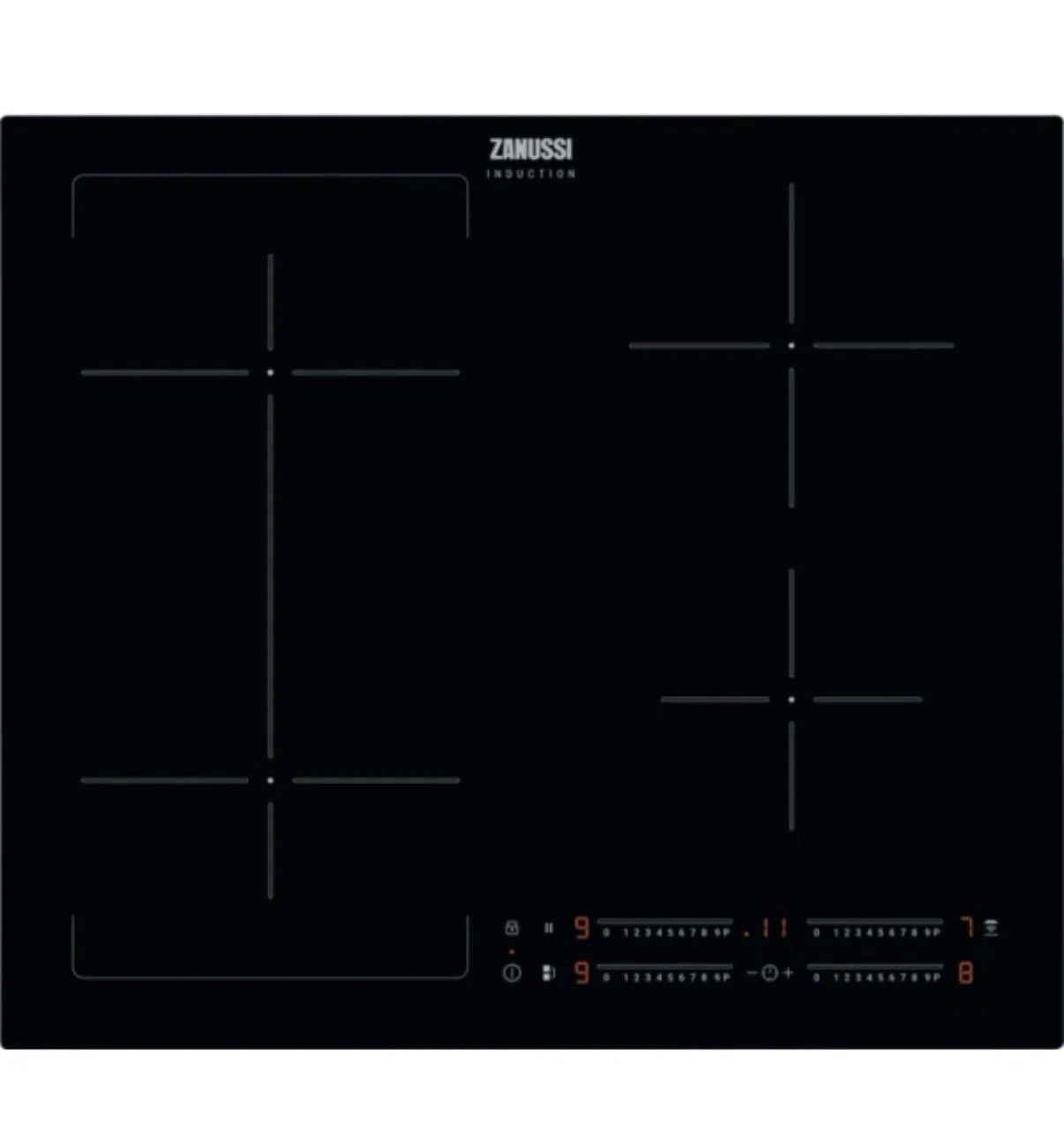 Zanussi ZIFN644K 60cm 4-Zone Frameless Induction Hob - (Tatty Box) - HW181829