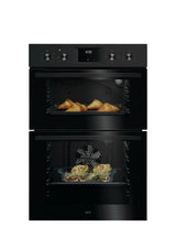 AEG 6000 OU5NP20B (42) SurroundCook Clean Enamel Built-in Double Oven with Matt Black Control Panel - A/A Rated - (Ex Display) - HW182642