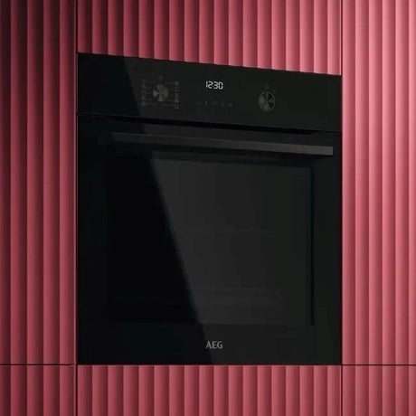 AEG 6000 Series OS6PB50AK (00) Built-in Electric Single Oven with Pyrolytic Self Cleaning in Black - A+ Rated - (Ex Display) - HW182200