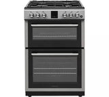 Kenwood KTG606S22 (93) 60cm Freestanding Gas Cooker in Silver and Black - A+ Rated - (Ex Display) - HW182393