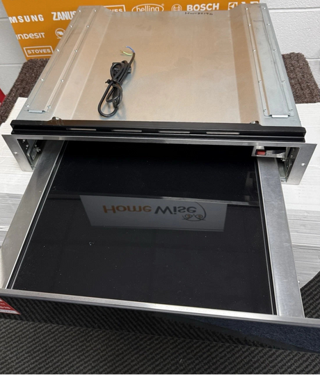 CDA VW155BL (90) 14cm Warming Drawer in Black - Non Branded Glass Front - (Ex Display) - HW182237 (Copy)