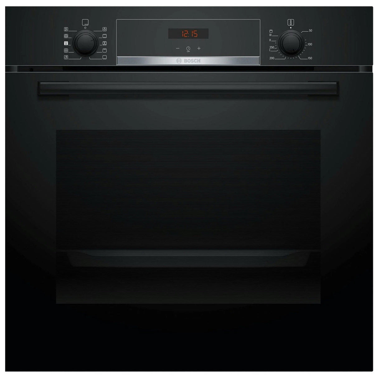 Bosch Series 4 HQA534BB3B Built In Electric Single Oven with added Steam Function in Black - A+ Rated - (Ex Display) - HW181973