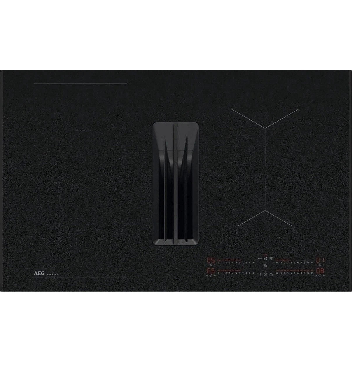 AEG 6000 SaphirMatt® NCH84B03AZ (56) 80cm 4 Zone Induction Hob with Venting Extraction in Matt Black - A+ Rated - (Blemished ) - HW182356