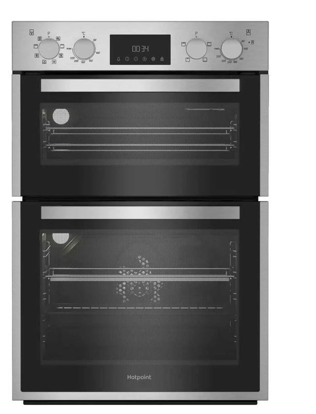 Hotpoint DIH 82D IX (03) Double Built-In Electric Oven in Stainless Steel - A/A Rated - (Ex Display) - HW182803