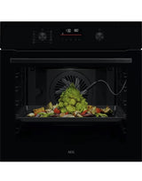 AEG OS6AB50AK (15) SenseCook Built-in Electric Single Oven with AirFry in Black - A+ Rated - (Ex Display) - HW182015
