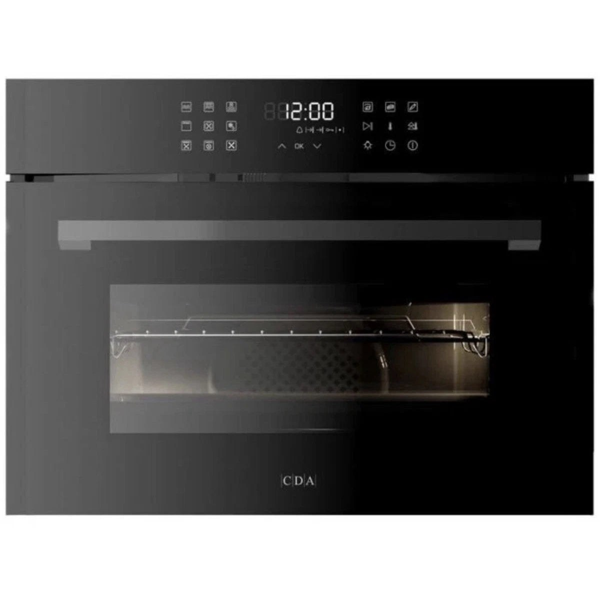 CDA VK903BL Built-in Compact Combination Microwave Oven & Fan Oven with Grill in Black - (Ex Display) - HW181982