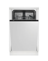 Beko DIS15020 (13) Slimline 45cm Integrated Dishwasher 10 Place Settings with Black Controls - (Ex Display) - HW182413