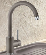 Blanco 526965 Mida Silgranit Look High Pressure Fixed Spout Mixer Tap in Volcano Grey - HW182001