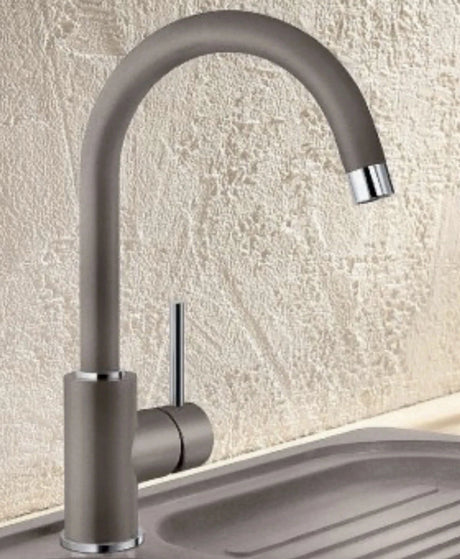 Blanco 526965 Mida Silgranit Look High Pressure Fixed Spout Mixer Tap in Volcano Grey - HW182001