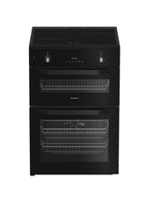 Hotpoint HDE6IDC2B1 (92) Freestanding Electric Cooker with Induction Hob and Double Oven in Black - A/A Rated  - (Ex Display) - HW182092