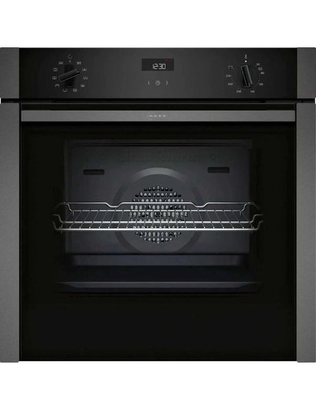 Neff B3ACE4AG3B (95) Slide & Hide® Electric Single Oven in Graphite Grey - A+ Rated - (Ex Display) - HW182795