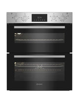 Indesit DUI 10D IX (95) Built-Under Electric Double Oven in Stainless Steel - A/A Rated - (Ex Display) - HW182395