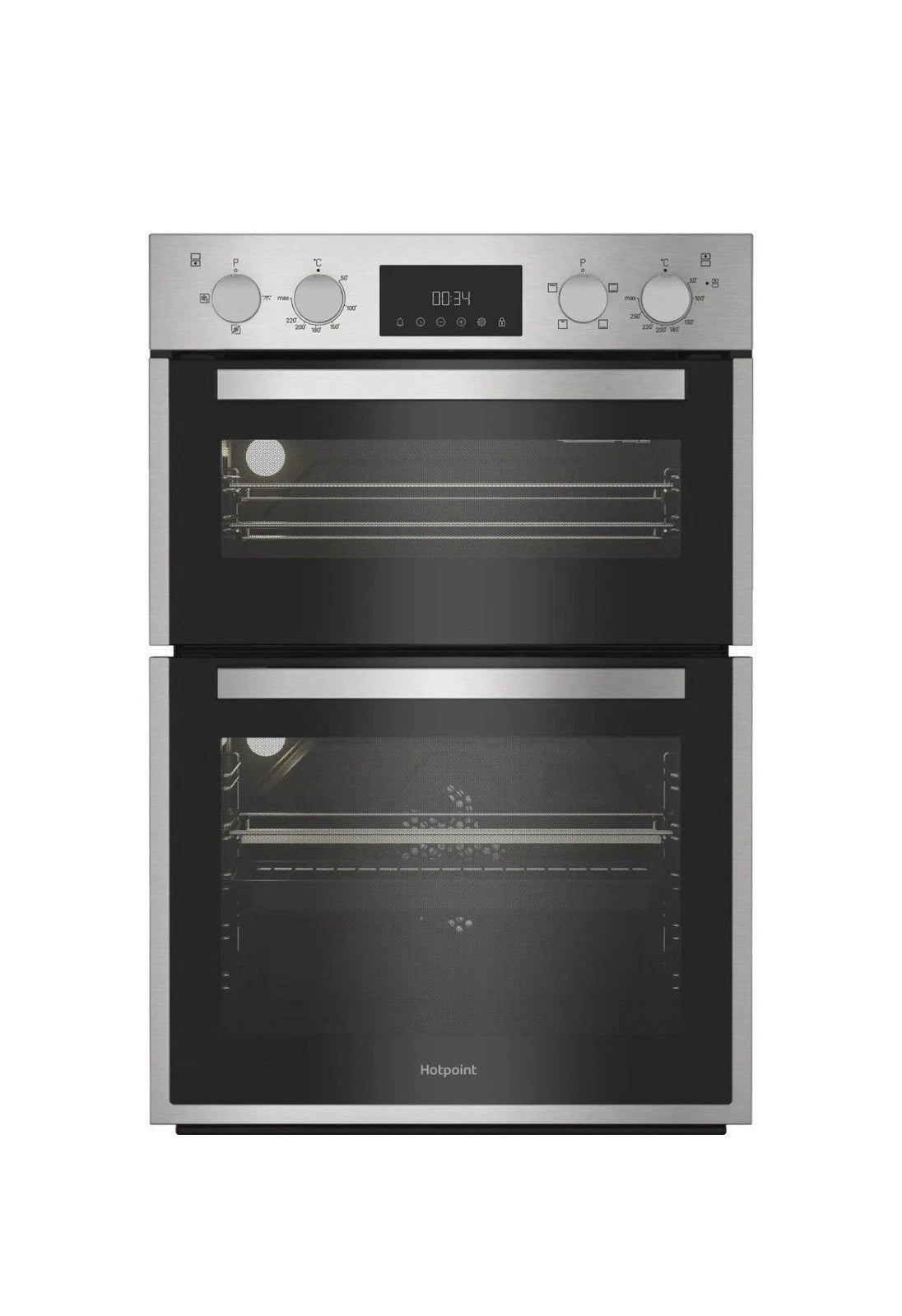 Hotpoint DIH 10D IX 113 Litre Double Built-in Oven in Stainless Steel - A/A Rated - HW182399