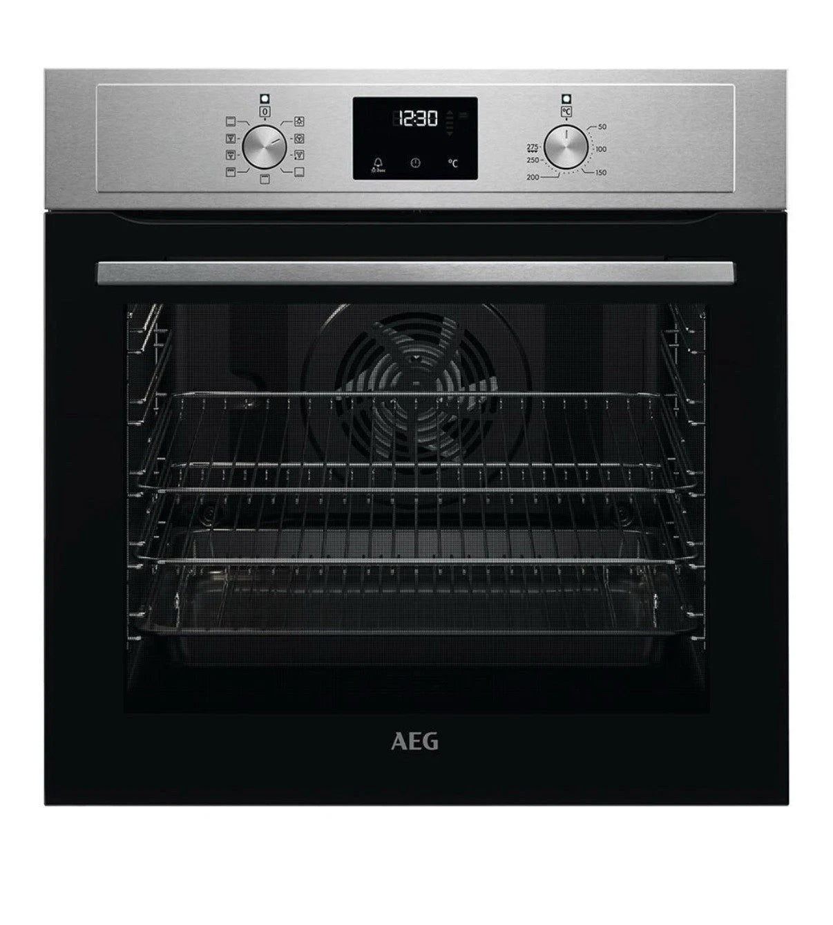 AEG BEX335011M (95) SurroundCook Built-in Electric Single Oven with Aqua Clean in Stainless Steel - A Rated - (Blemished) - HW181795