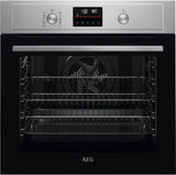 AEG BPX535061M (35) SurroundCook Built-In Electric Single Oven with Pyrolytic Self Cleaning in Stainless Steel - A Rated - (Ex Display) - HW181835