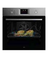 AEG Series 6000 OS6AB50AM (79) Sense Cook Aqua Clean Built-in Single Oven in Stainless Steel - A+ Rated - (Ex Display) - HW182279