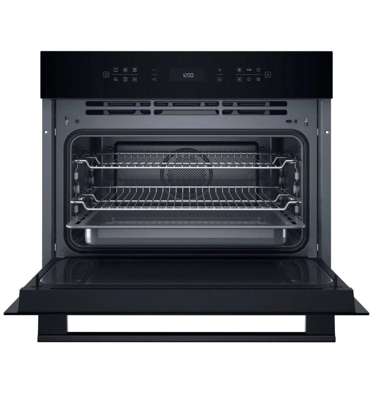 Hotpoint Cook on 3 HCW6O7HTSBUK (01) 53 Litre 950W Built-in Compact Oven with Microwave in Black - (New Tatty Box) - HW182701