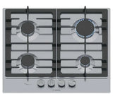 Bosch Series 6 PCP6A5I90 (30) 4 Burner Gas Hob in Stainless Steel - (New Packed) - HW182830