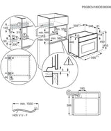Zanussi ZVENM7K1 (29) Built In Compact Combination Oven and Microwave in Black - (Blemished) - HW181929