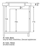 AEG 7000 Series IAX64411CB 59cm 4-Zone SenseBoil® Induction Hob in Black - Hob2Hood - (Tatty Box) - HW181823