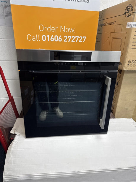 AEG BPK744L21M Built-In Single Oven with Left Side Opening Door Pyrolytic Self Cleaning in Stainless Steel - A+ Rated - HW182048 - MANAGERS SPECIAL PRICE £479.20