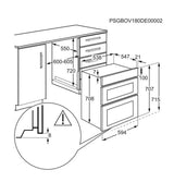 Zanussi ZPCNA7XN Built Under Electric Double Oven with AirFry Feature in Stainless Steel - A/A Rated - (Ex Display) - HW181963