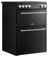 Belling 444412059 FSA Vision 60Ei BSS (74) 60cm Electric Induction Cooker with Double Oven in Black - (Ex Display) - HW182374