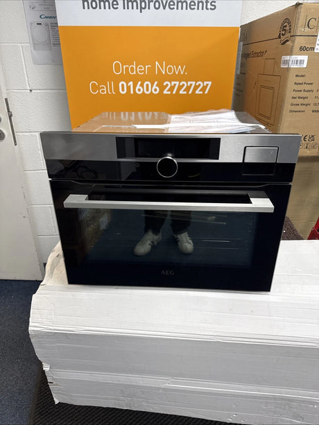 AEG KSK892220M SteamPro Compact Oven in Stainless Steel - A+ Rated - (Ex Display) - HW182074 - MANAGERS SPECIAL PRICE £479.20