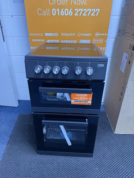 Beko KDVC563AK (99) 50cm Freestanding Electric Ceramic Cooker in Anthracite - A/A Rated - (Ex Display) - HW182099