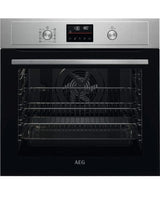 AEG BPX535061M (35) SurroundCook Built-In Electric Single Oven with Pyrolytic Self Cleaning in Stainless Steel - A Rated - (Ex Display) - HW181835