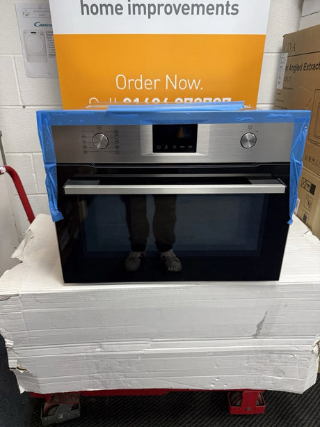 AEG OK6NK40M (30) 6000 Built-in CombiQuick® Microwave with Oven in Stainless Steel - (Ex Display) - HW182130