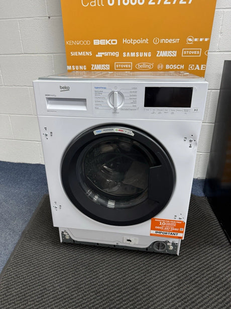 Beko WDIK954451F (43) 9+5 Kg Integrated Washer Dryer in White - (Graded Dented) - HW182343