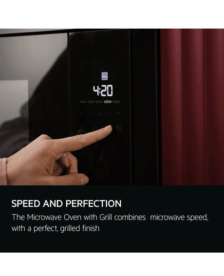 AEG 6000 OB6GM261UB (10) Built in 900 Watt 26 Litre Microwave Oven in Black ex display - HW182403