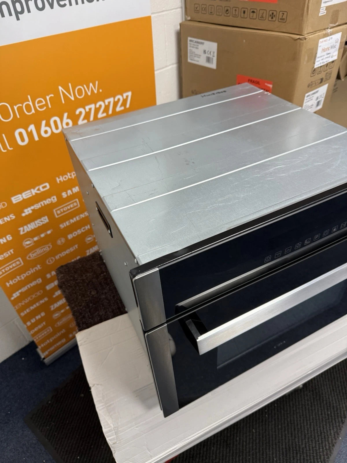 CDA VK902SS Built-in Compact Combination Microwave & Fan Oven with Grill in Stainless Steel - (Ex Display) - HW181808