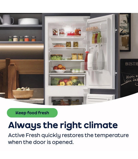 Hotpoint HTSD18A011A1 306 Litre Tall Integrated Larder Fridge - E Rated ex display - HW182424