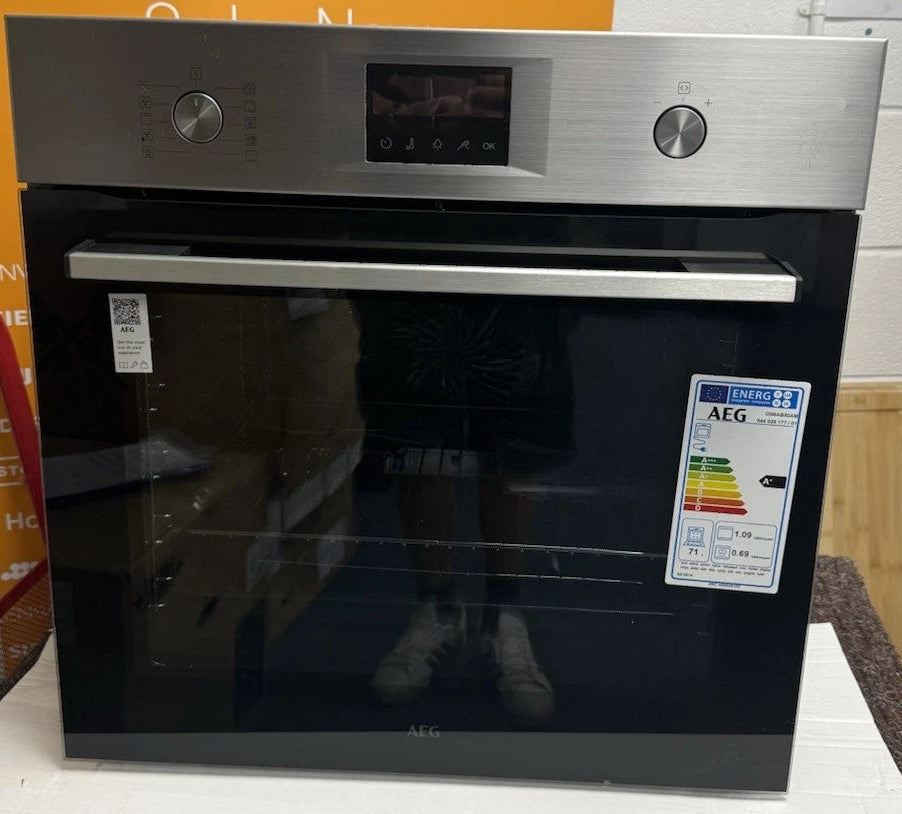 AEG Series 6000 OS6AB50AM (94) Sense Cook Aqua Clean Built-in Single Oven in Stainless Steel - A+ Rated - (Blemished) - HW182294