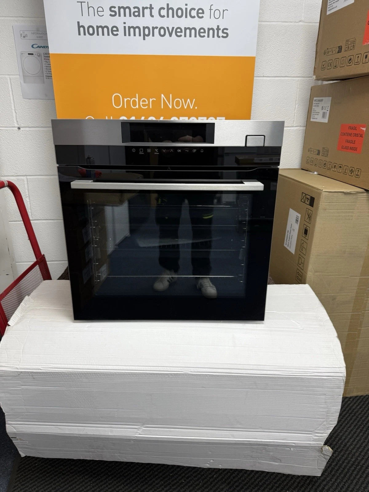 AEG Series 8000 BSK782320M (25) Built-in Electric Single Oven with SteamBoost in Stainless Steel - A+ Rated - (Ex Display) - HW181925