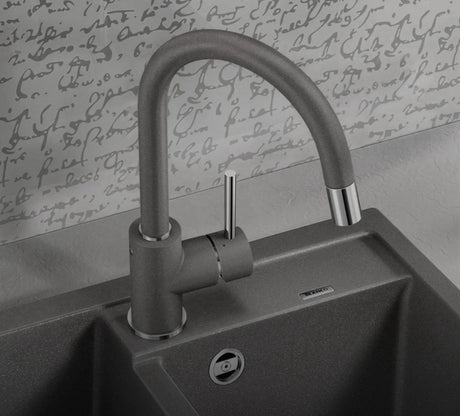 Blanco 526965 Mida Silgranit Look High Pressure Fixed Spout Mixer Tap in Volcano Grey - HW182001