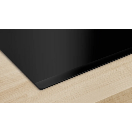 Bosch Series 6 PIV831HB1E 80cm 5-Zone Induction Hob in Black - Wi-Fi Enabled sleek modern bevelled front edge.