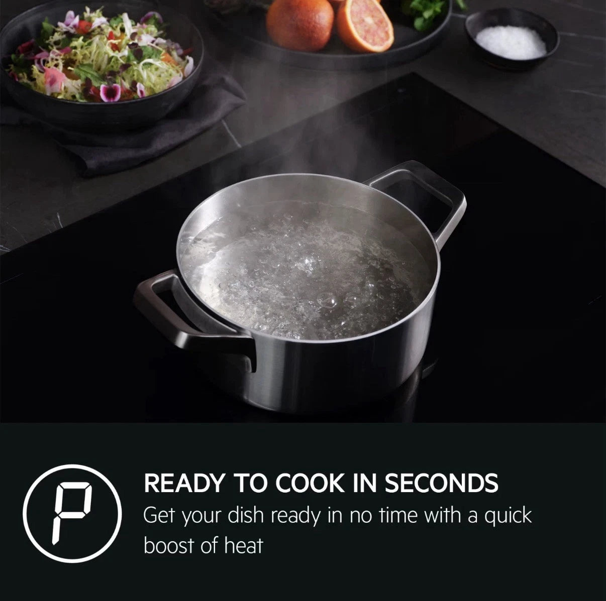 AEG TO64IB00FZ (53) 6000 SaphirMatt® Bridge Zone 59cm Induction Hob - (Tatty Box) - HW182553