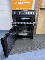 Hisense HDE3211BBUK (26) 60cm Electric Ceramic Cooker with Double Oven in Black - A+/A Rated - (Ex Display) - HW182126