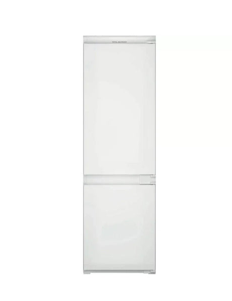 Hotpoint HTC18 T112 UK 70/30 No Frost Integrated Fridge Freezer with Sliding Hinge - E Rated from HomeWise Appliances. Stock photo of the front with door closed