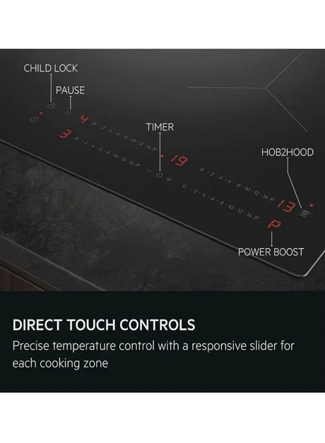 AEG 7000 Series IAE64411FB 59cm 4-Zone SenseBoil Induction Hob in Black - Hob2Hood - HW181718