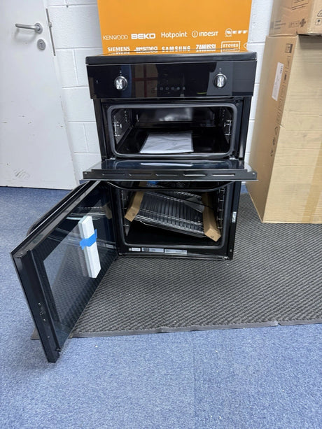 Hotpoint HDE6IDC2B1 (92) Freestanding Electric Cooker with Induction Hob and Double Oven in Black - A/A Rated  - (Ex Display) - HW182092